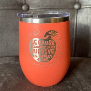 Polar Camel Insulated Tumbler “Because Teachers Can’t Survive on Apples Alone”